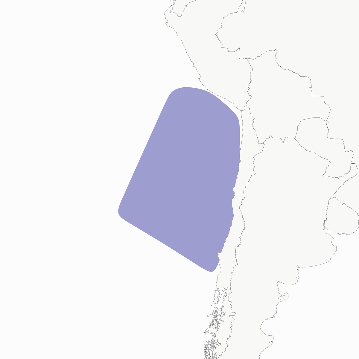 Pétrel de Masatierra, Distribution 1