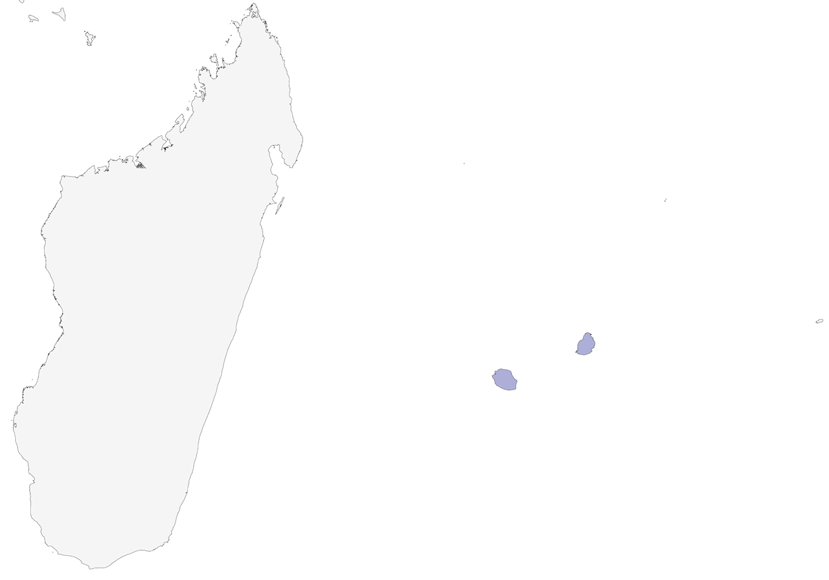 Mascarene Swiftlet, Distribution 1