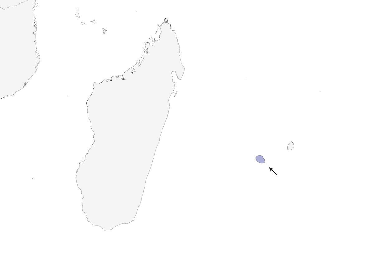 Ojiblanco de la Reunión, Distribución 1