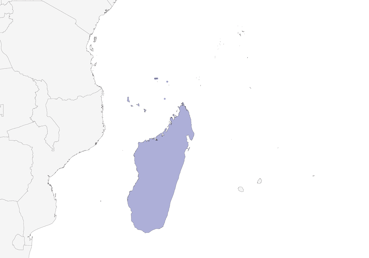 Madagaskar-Turteltaube, Verbreitung 1