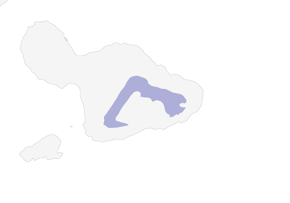 Alauahio di Maui, Distribuzione 1
