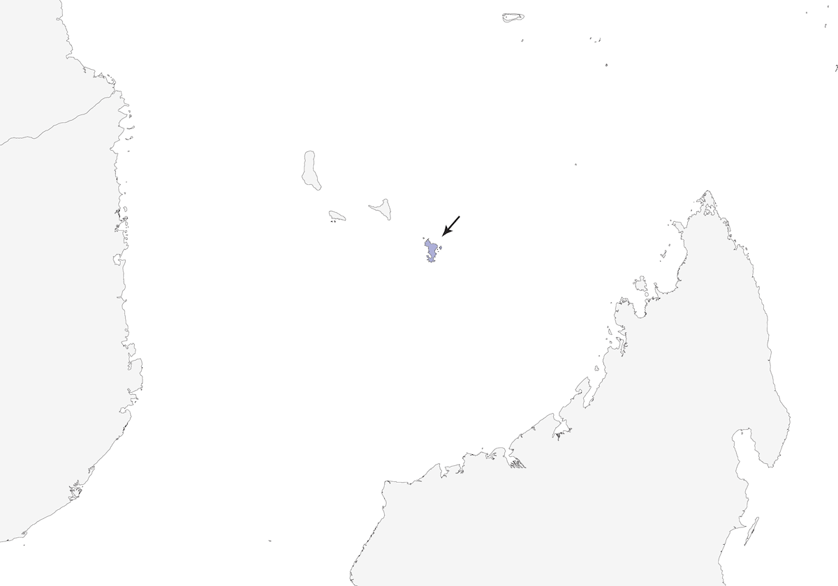 Mayotte White-eye, Distribution 1
