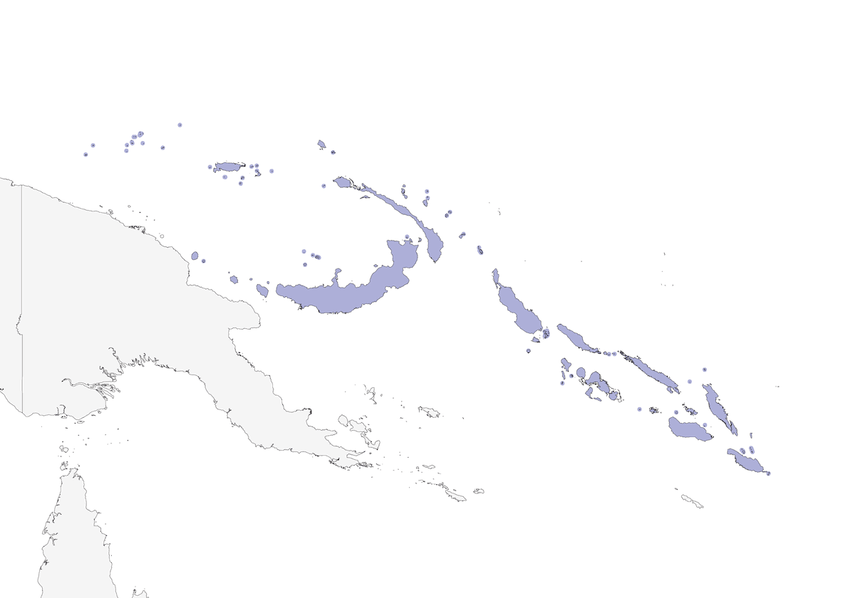 Melanesian Megapode, 分布 1