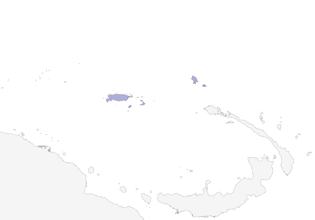 Meek's Pygmy-Parrot, Distribution 1