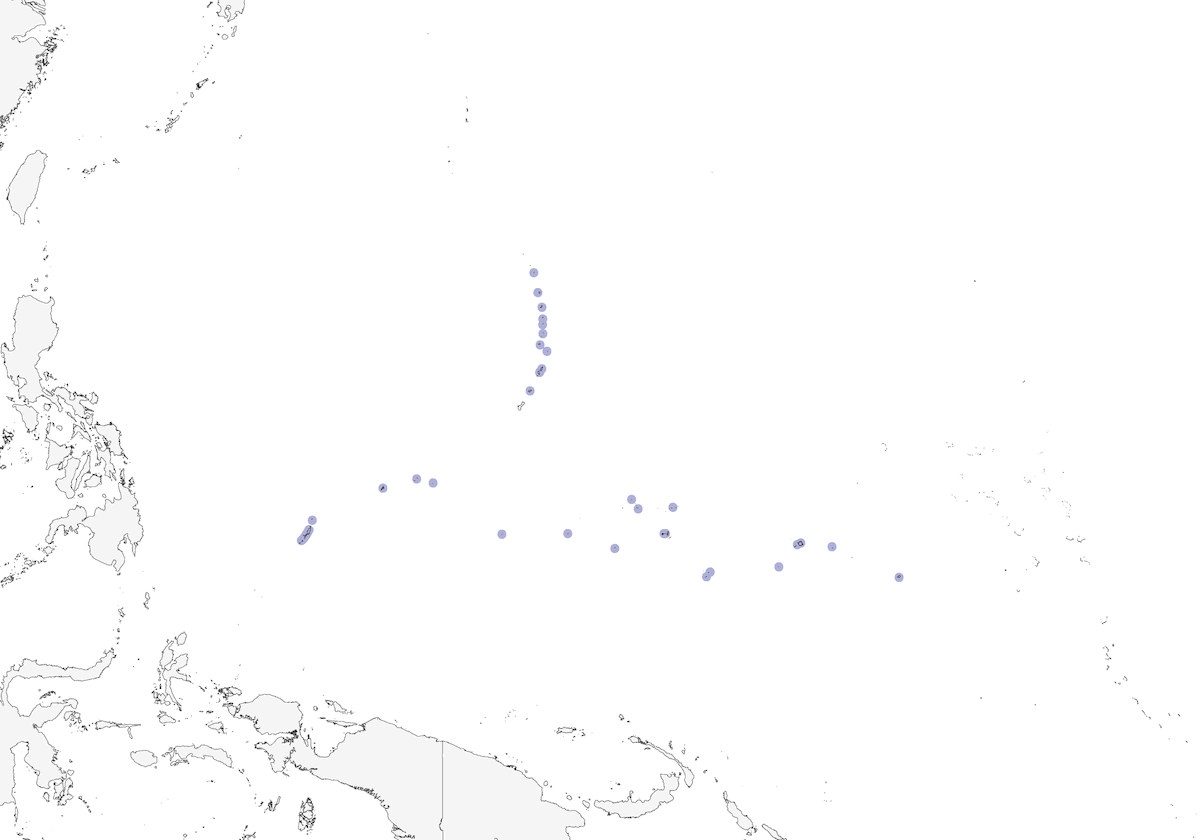 Micronesian Myzomela, Distribution 1