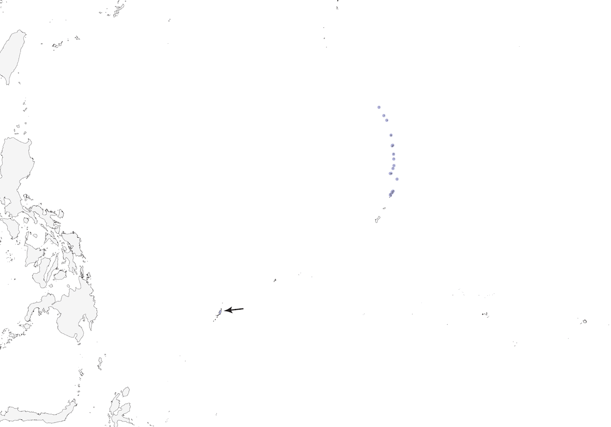 Megapodio di Micronesia, Distribuzione 1