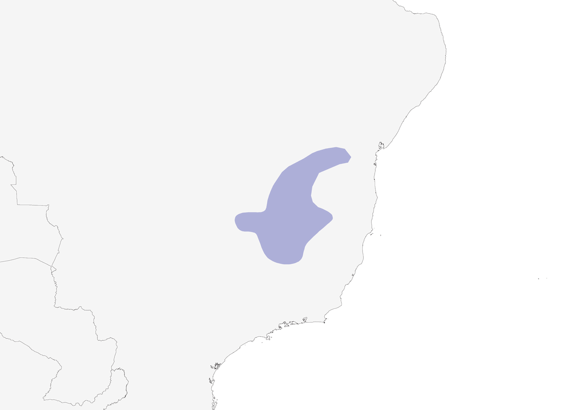Minas-Gerais-Kleintyrann, Verbreitung 1