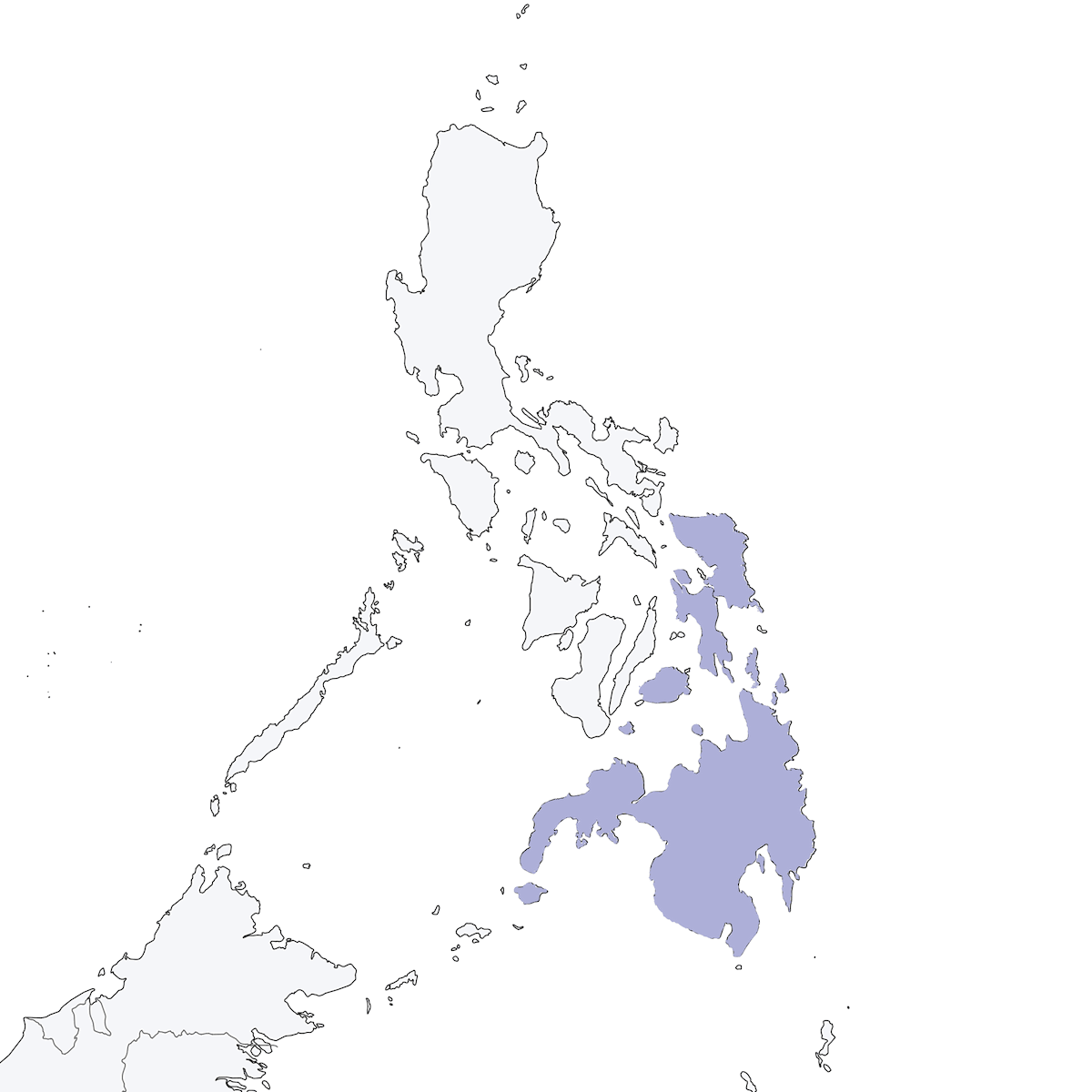 Mindanao Cuckooshrike, Distribution 1