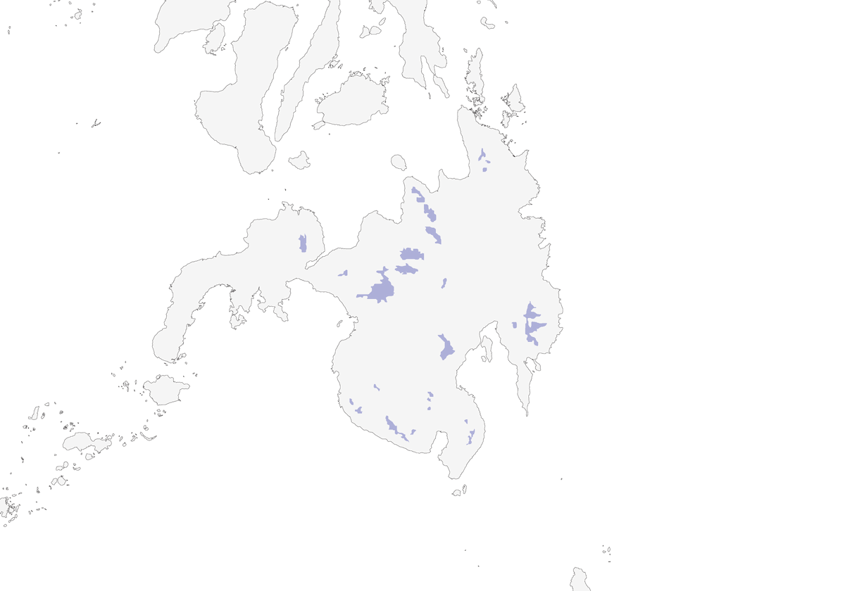 Héléia de Mindanao, Distribution 1