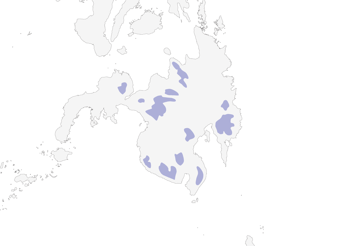Mindanao-Spatelschwanz, Verbreitung 1