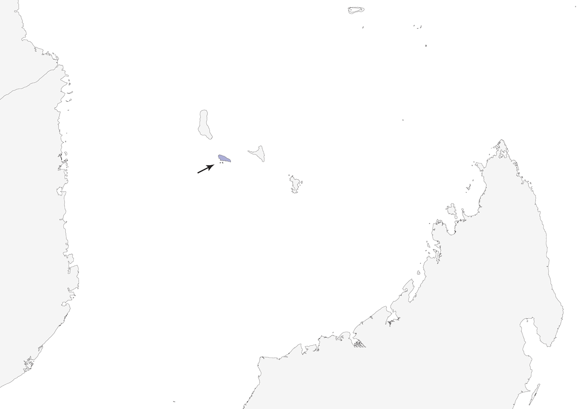 Moheli Brush-Warbler, Distribution 1