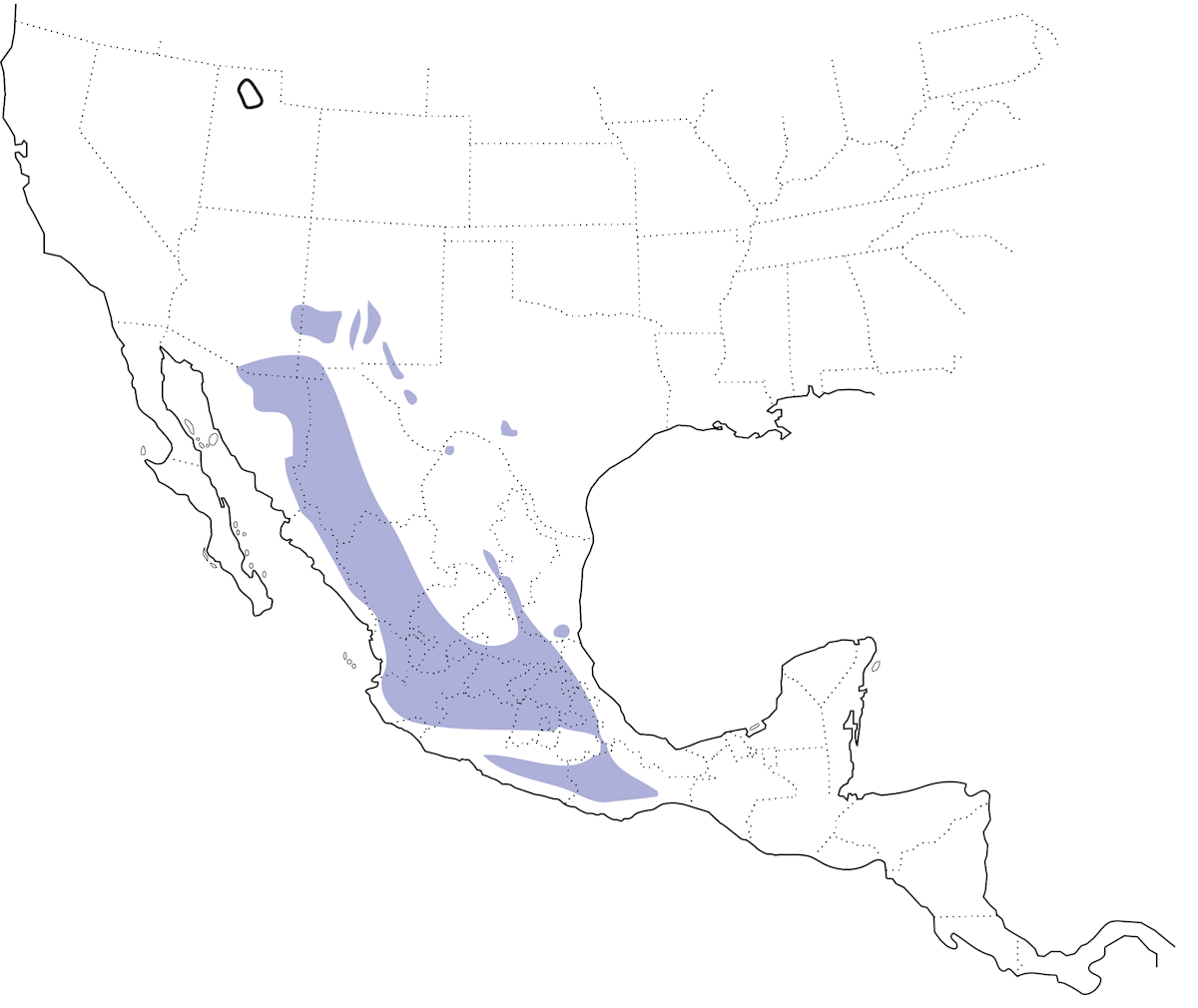 Montezuma Quail, Distribution 1