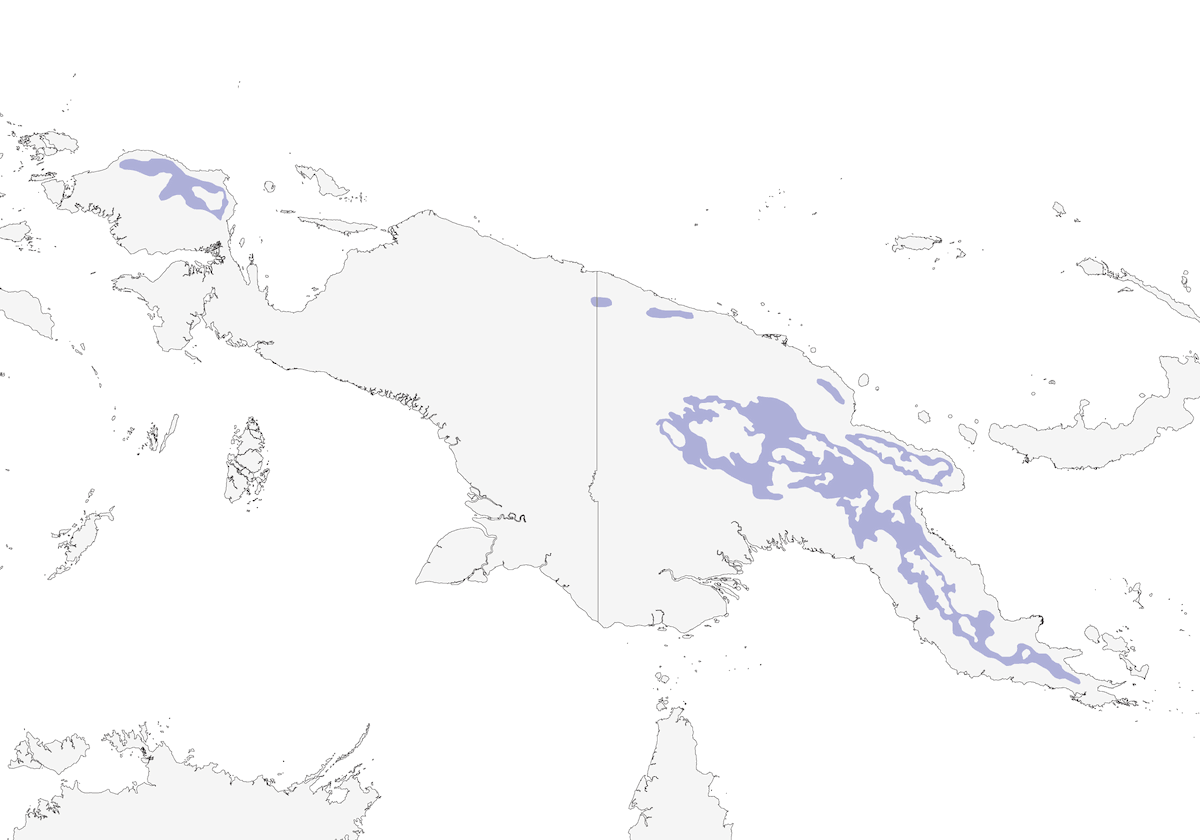 Mizomela elfo, Distribuzione 1