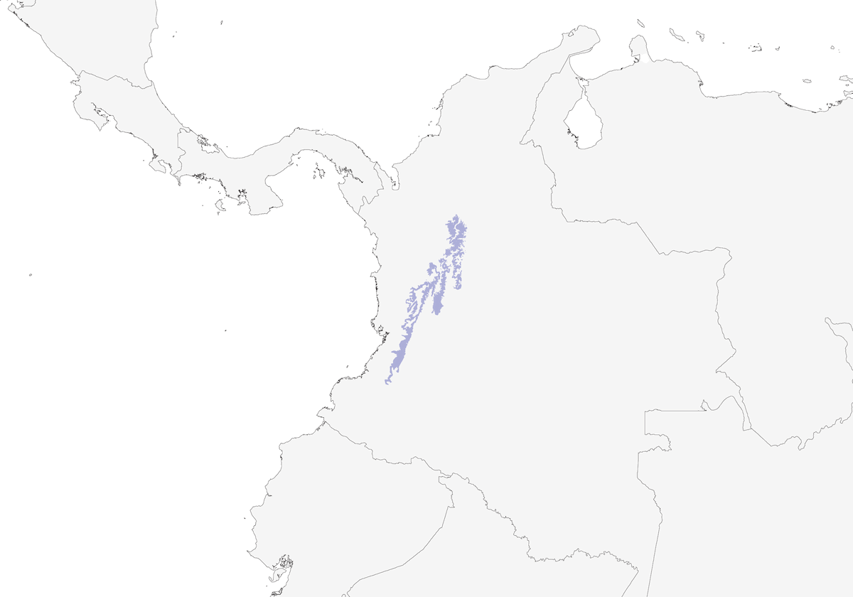 Tangara Multicolor, Distribución 1