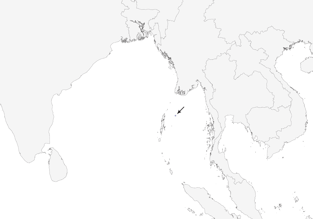 Calao de Narcondam, Distribución 1