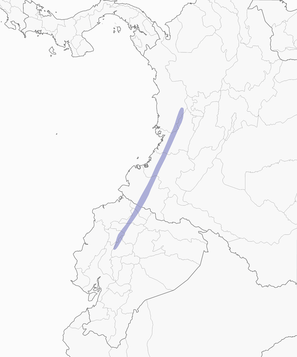 Tapaculo di Nariño, Distribuzione 1