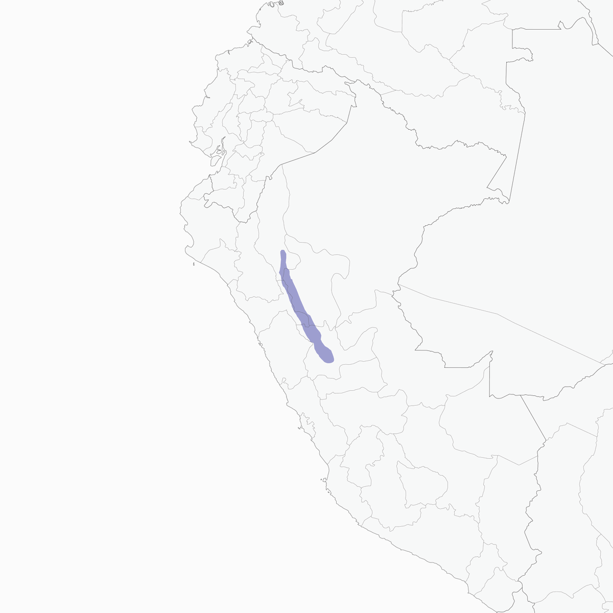 Tapaculo de Neblina, Distribución 1