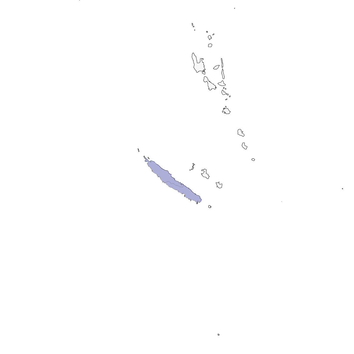 Parrocchetto della Nuova Caledonia, Distribuzione 1
