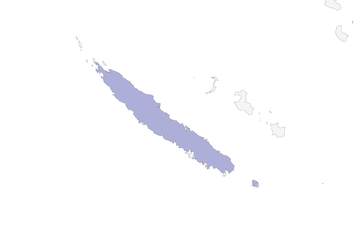 Silbador de Nueva Caledonia, Distribución 1