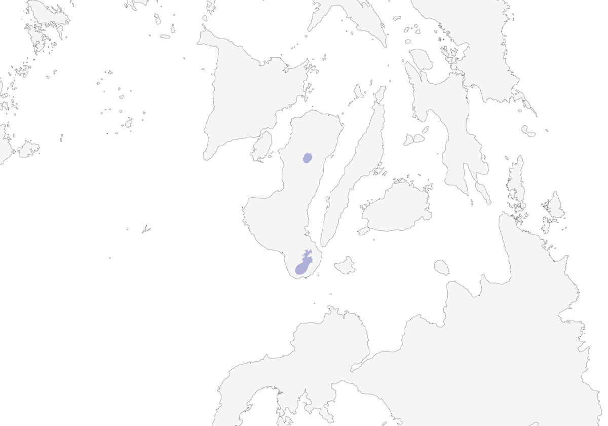 Negros-Streifenbabbler, Verbreitung 1