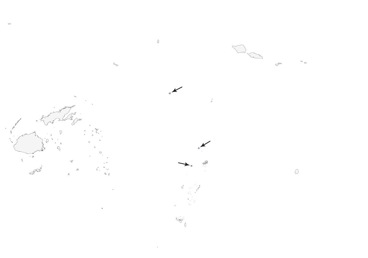 Megápodo de Tonga, Distribución 1