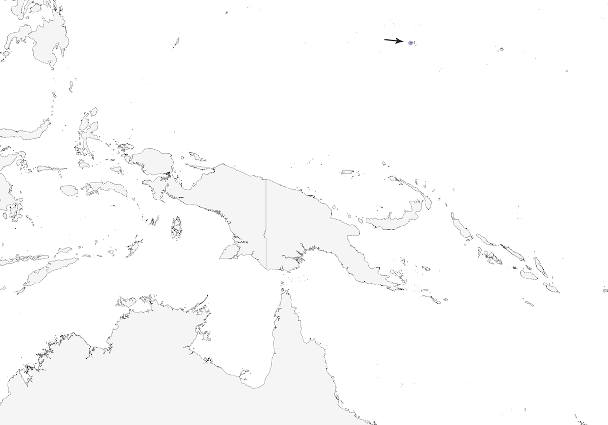 Chuuk-Fliegenschnäpper, Verbreitung 1