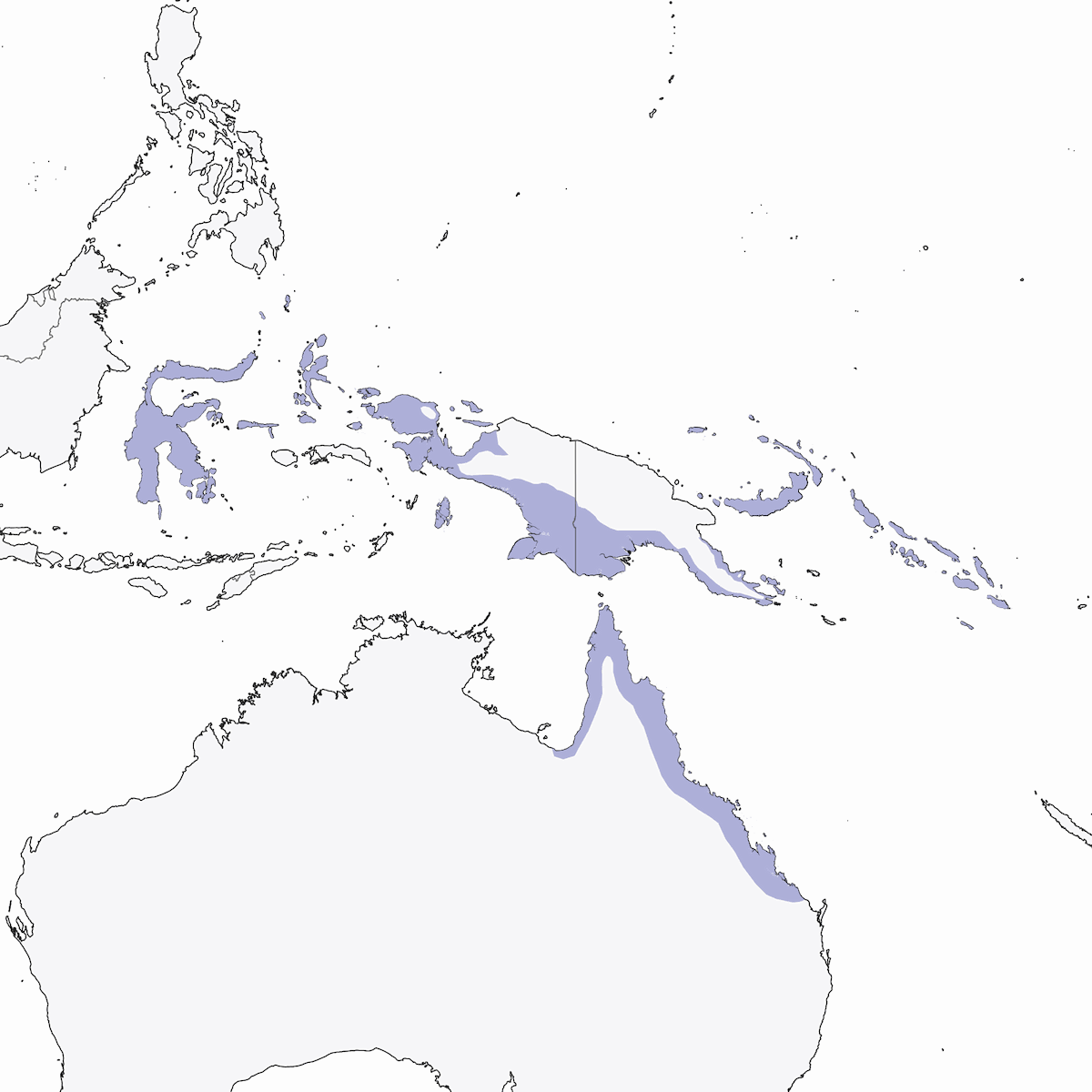 Sahul Sunbird, 分布 1