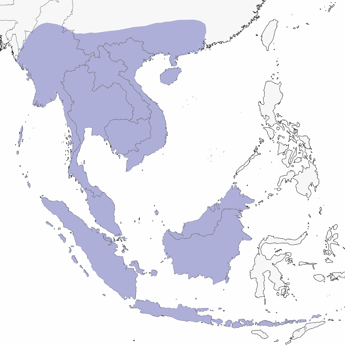 Suimanga ornada, Distribución 1