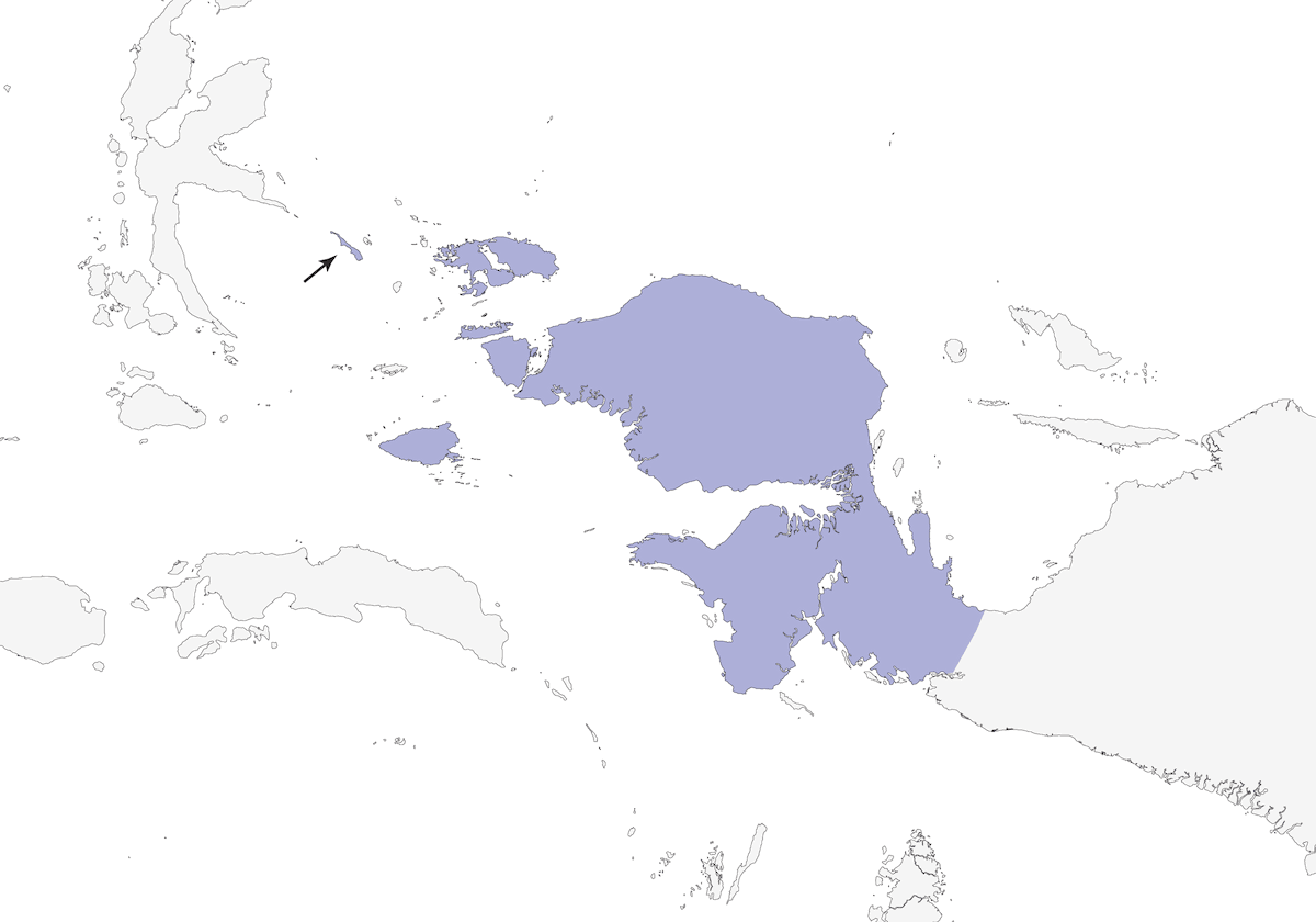 Picaflores de corona olivácea, Distribución 1