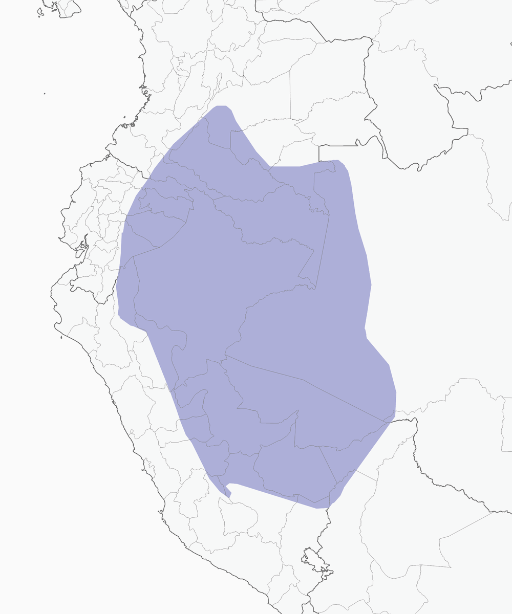 Tangara coroniclara, Distribución 1