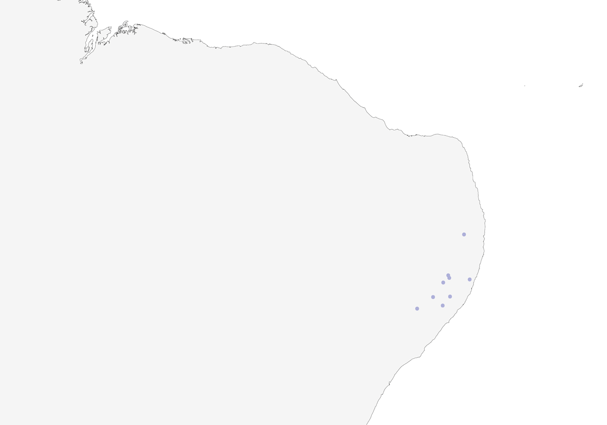 Hormiguerito Ventrinaranja, Distribución 1