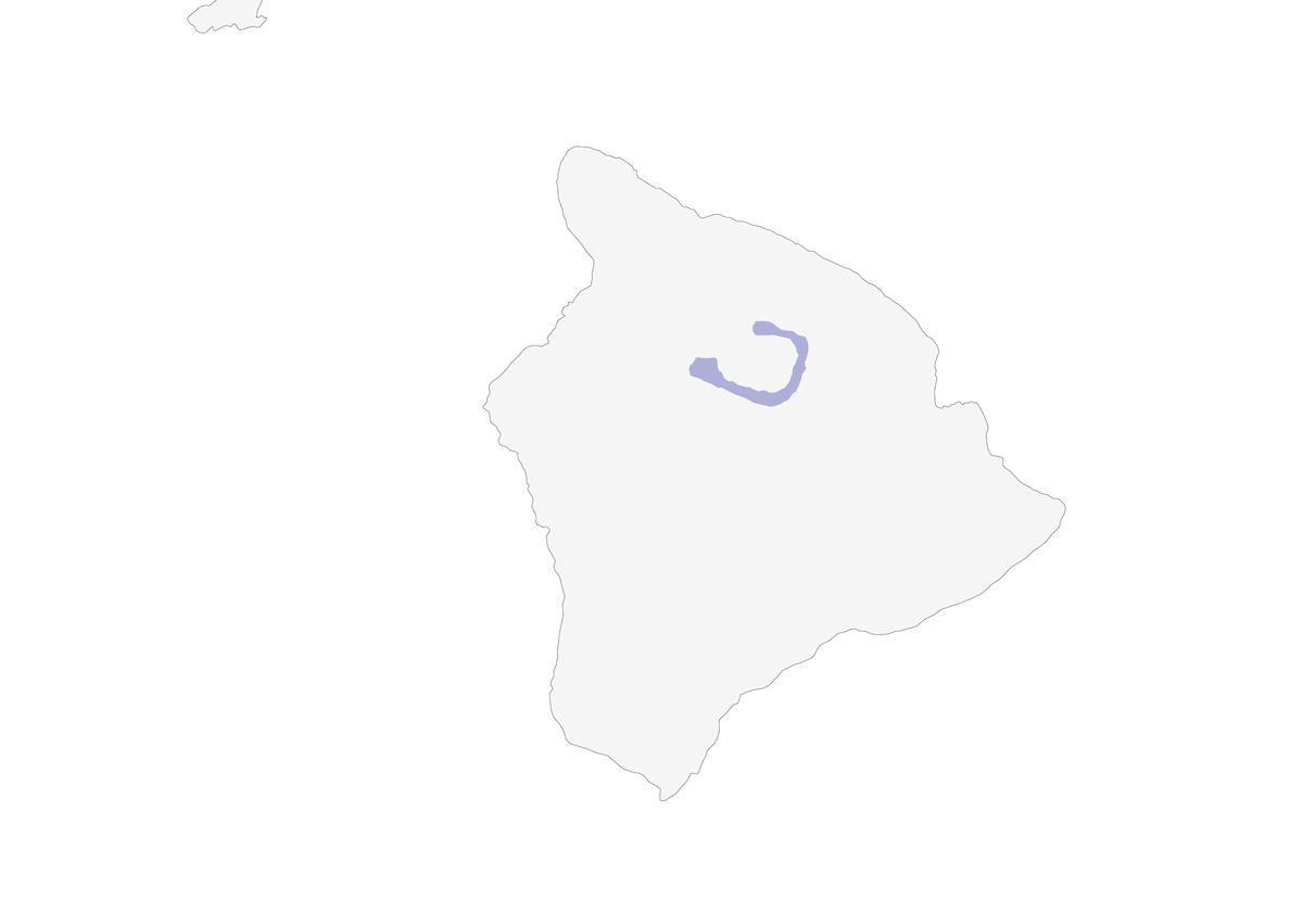 Palila, Distribution 1
