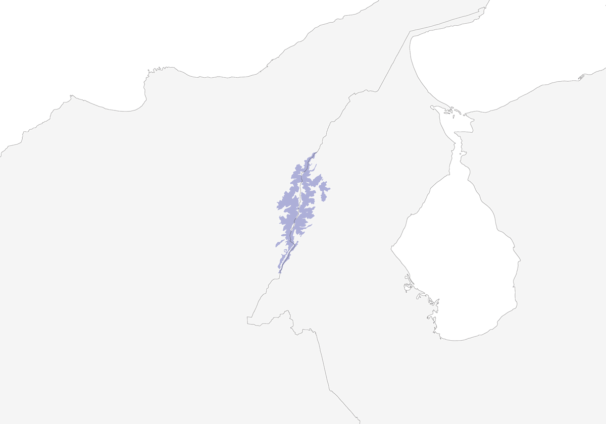 Perija Metaltail, Distribution 1