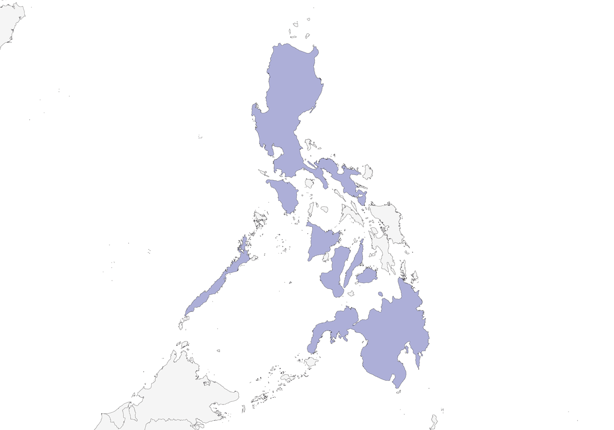 Salangane des Philippines, Distribution 1