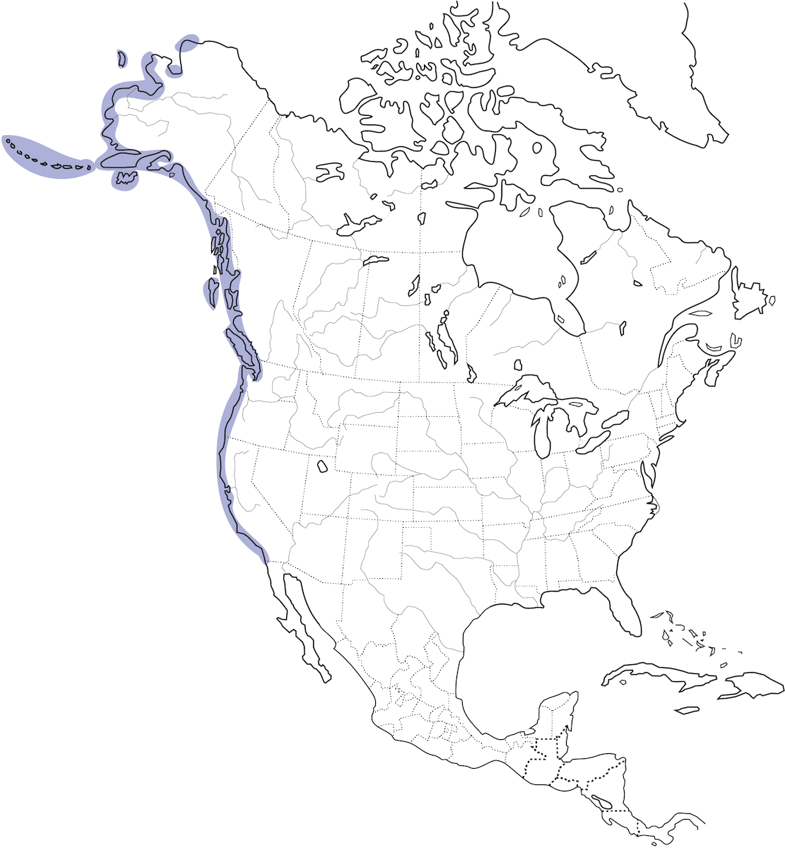 Pigeon Guillemot, 分布 1