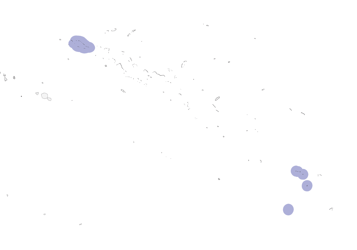 Tortora terricola polinesiana, Distribuzione 1
