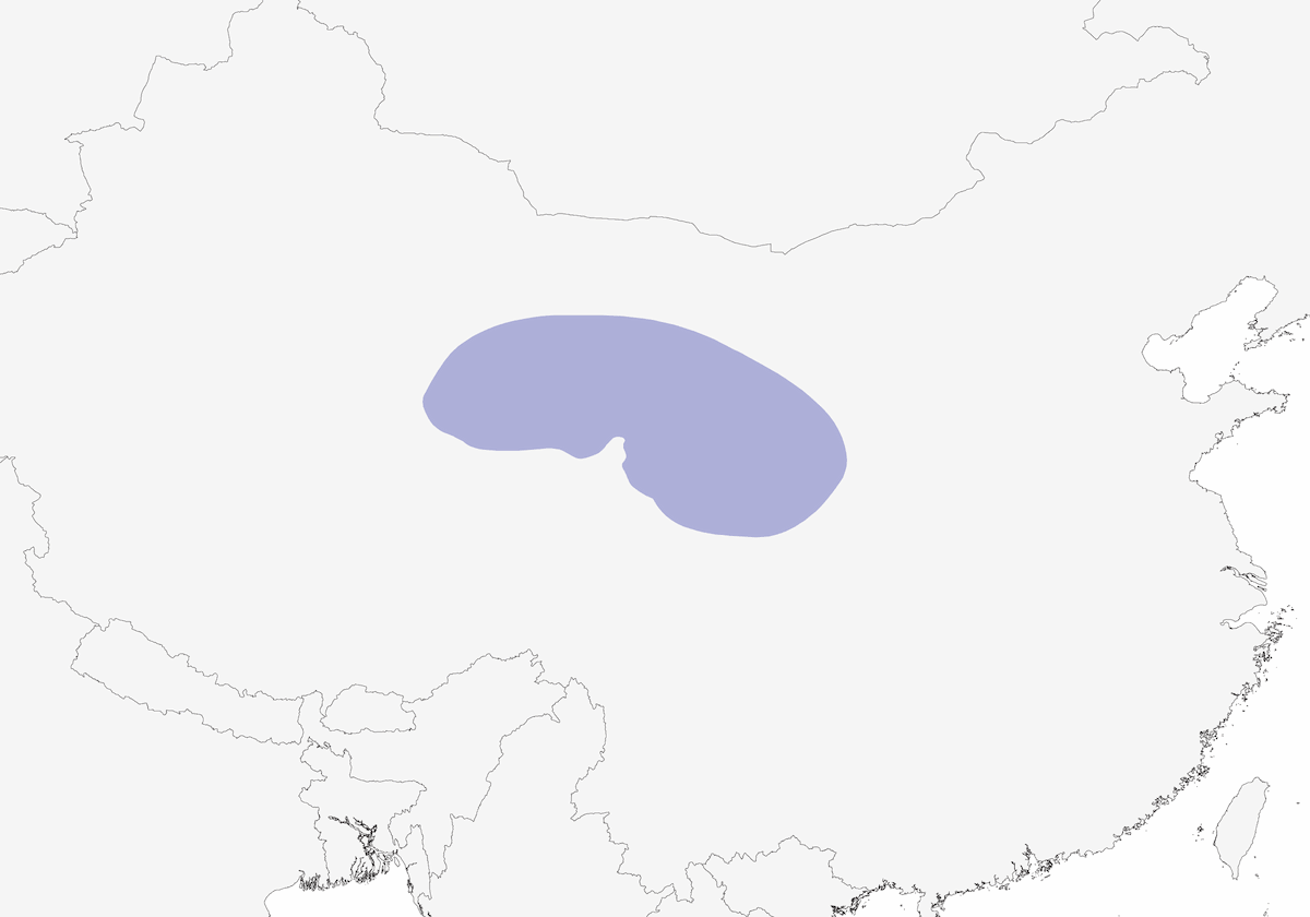 Perdiz de Przewalski, Distribución 1
