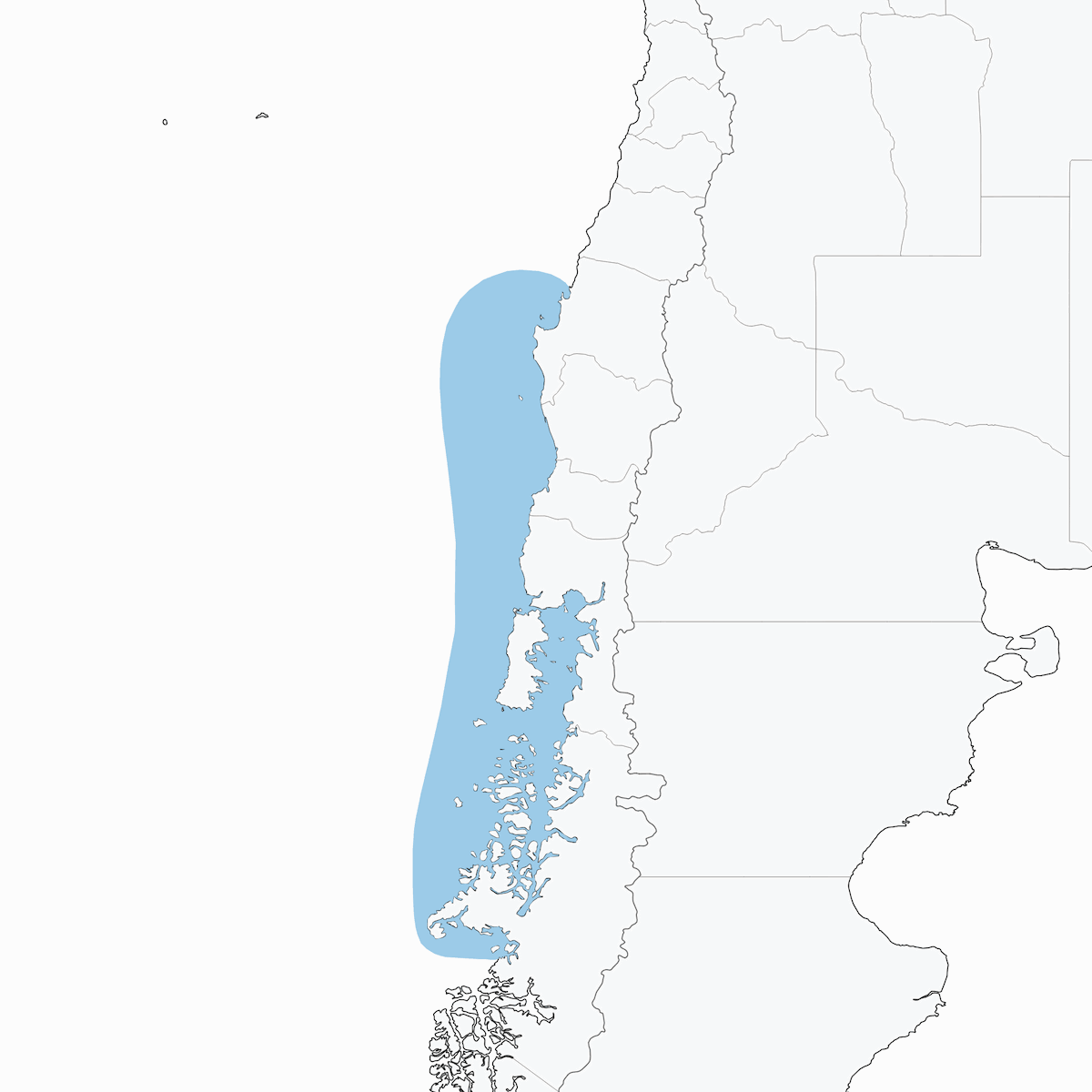 Paíño de Pincoya, Distribución 1