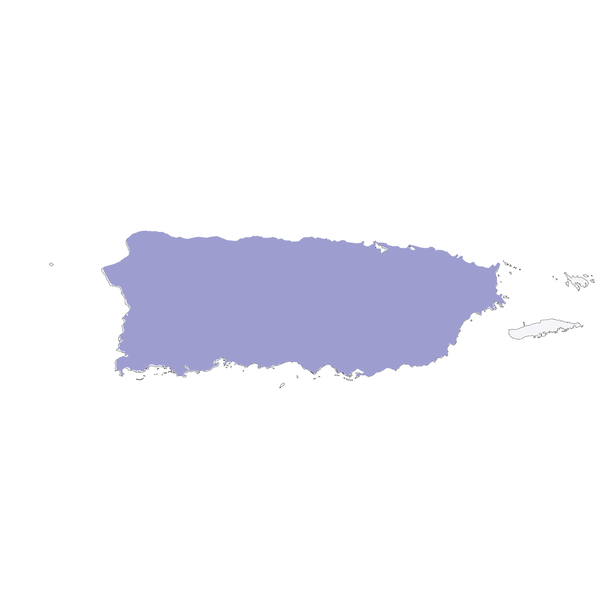 Ciuffolotto di Porto Rico, Distribuzione 1