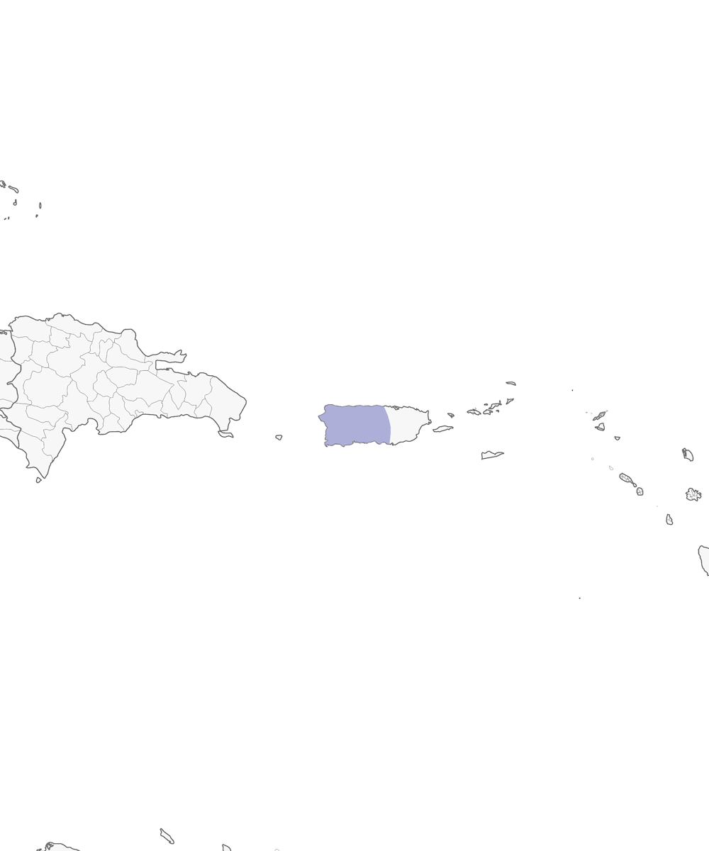 Puertorico-Vireo, Verbreitung 1