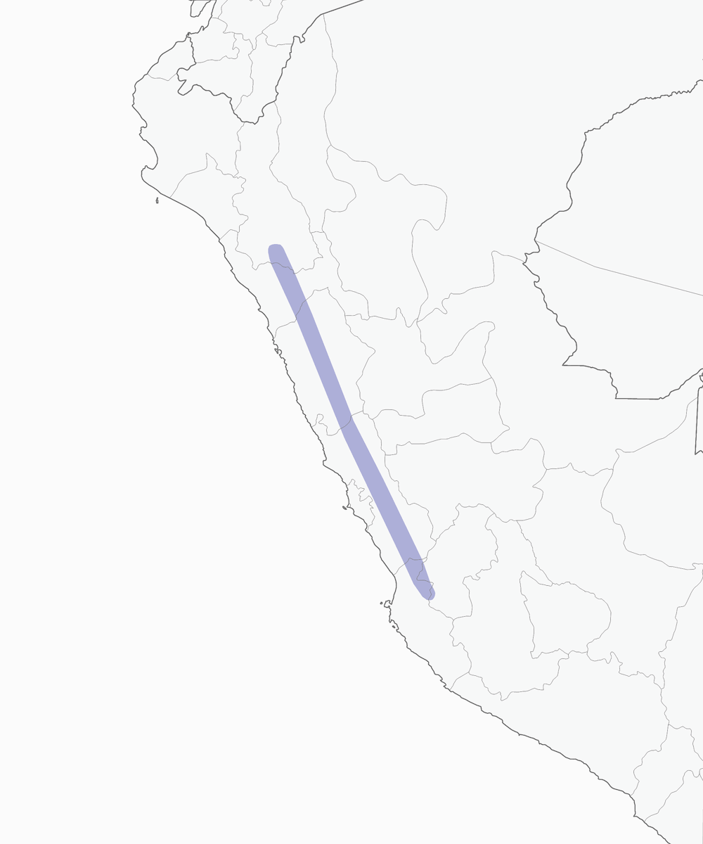 Rufous-breasted Warbling Finch, Distribution 1