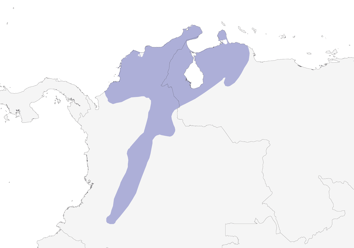 Esmeralda piquirroja, Distribución 1