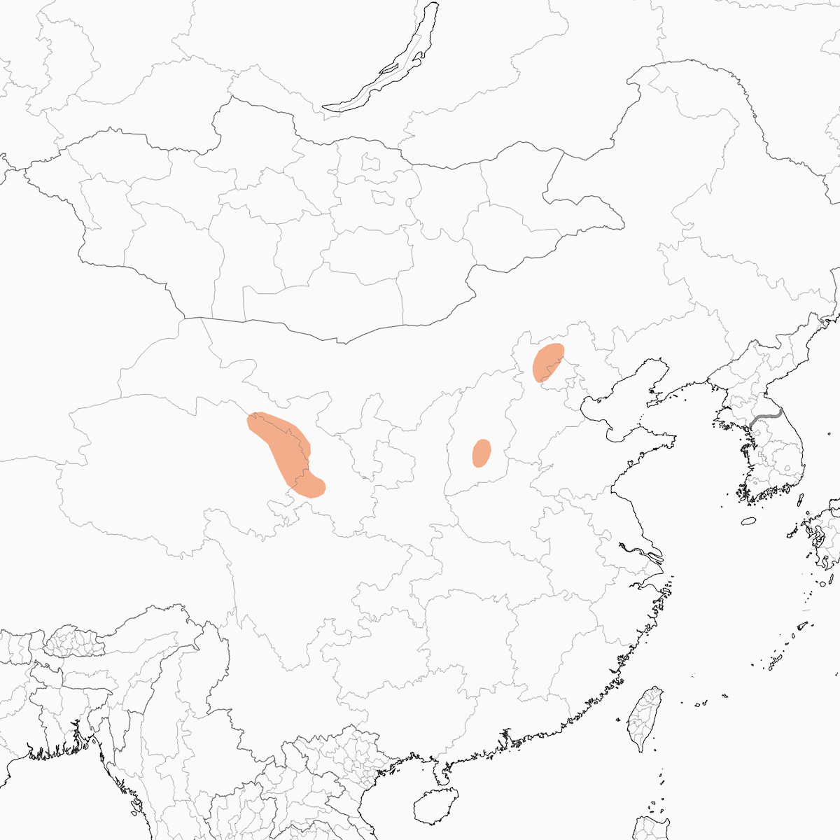 Qilian-Rotschwanz, Verbreitung 1