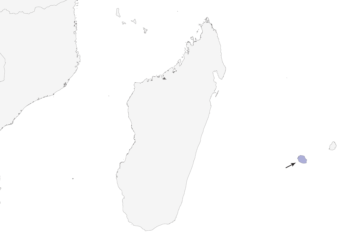 Bulbul di Réunion, Distribuzione 1