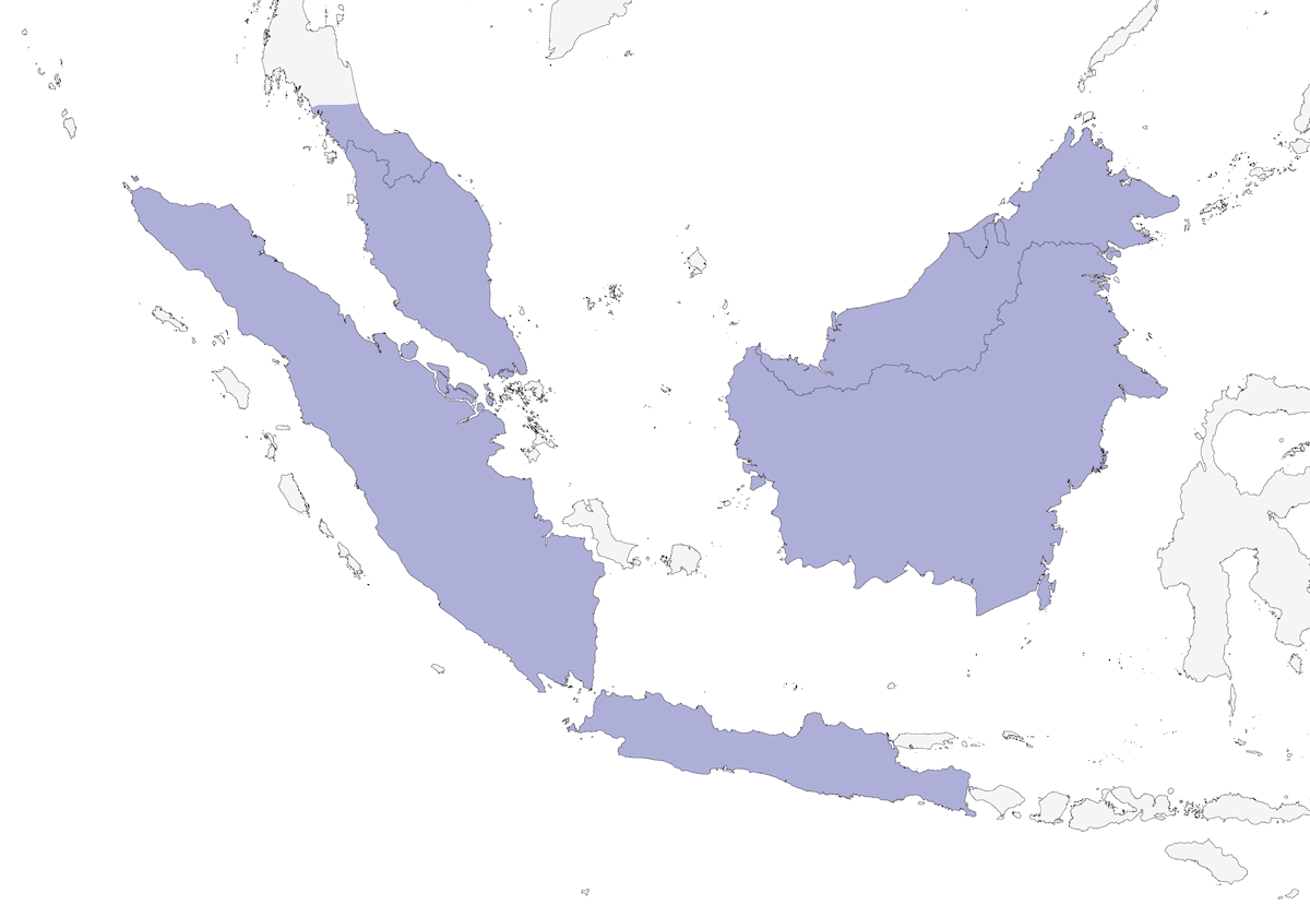 Bucero rinoceronte, Distribuzione 1
