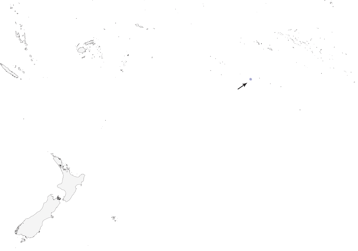 Carricero de Rimatara, Distribución 1