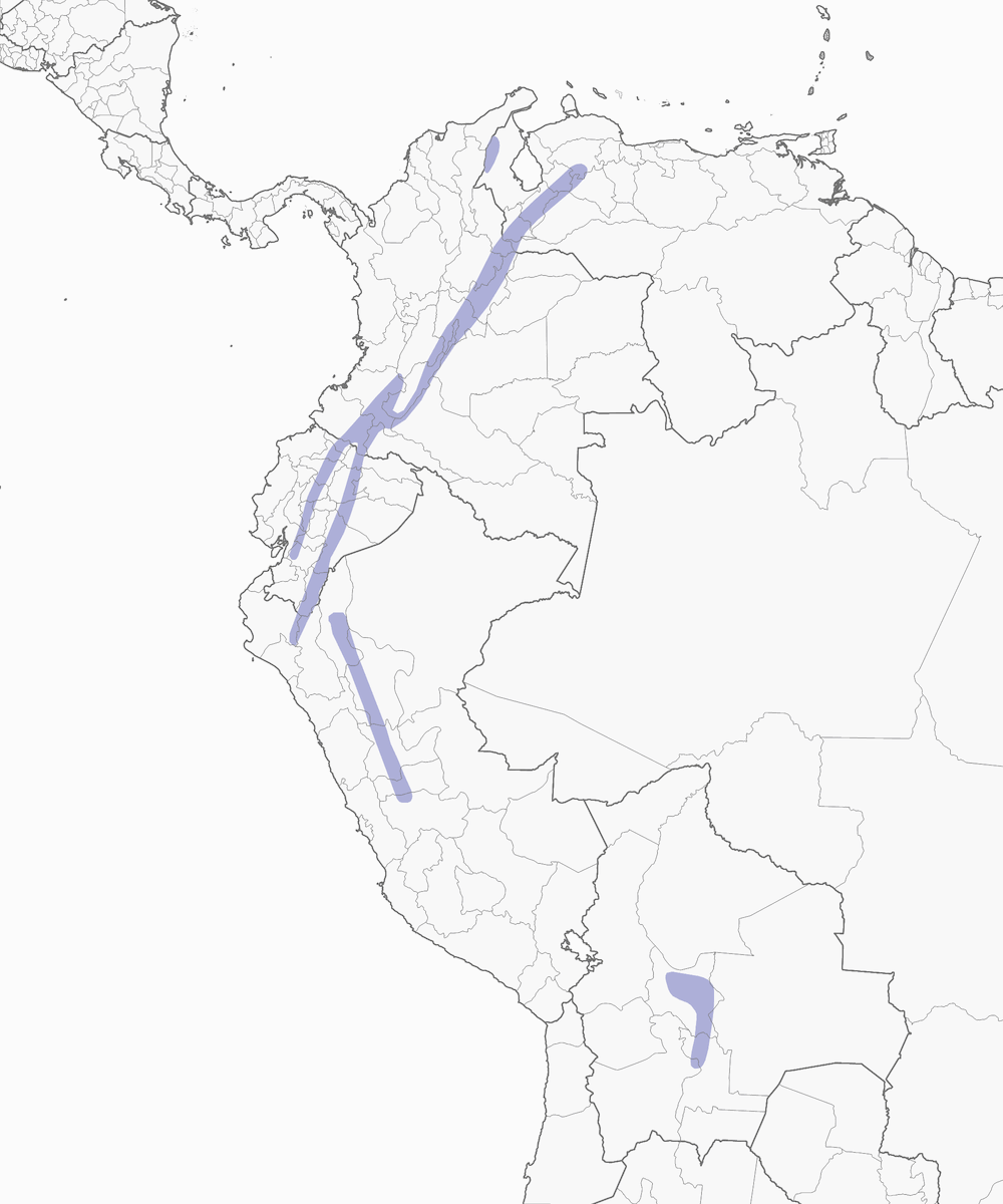 Rufous-bellied Nighthawk, Distribution 1