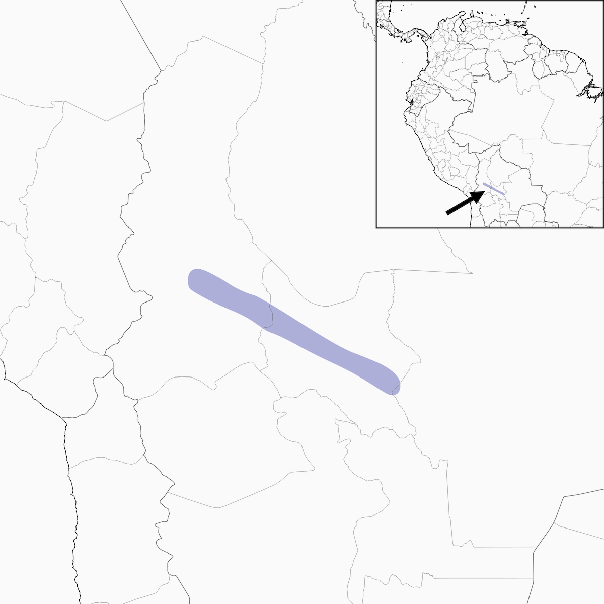 Grallaire de Bolivie, Distribution 1