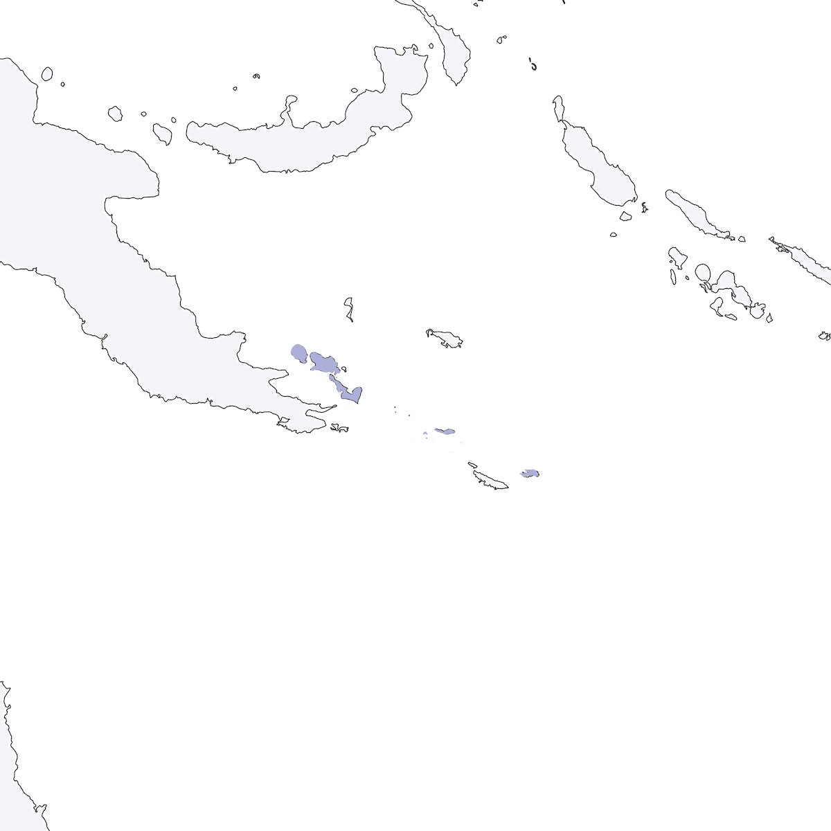 Codaventaglio di Louisiade, Distribuzione 1