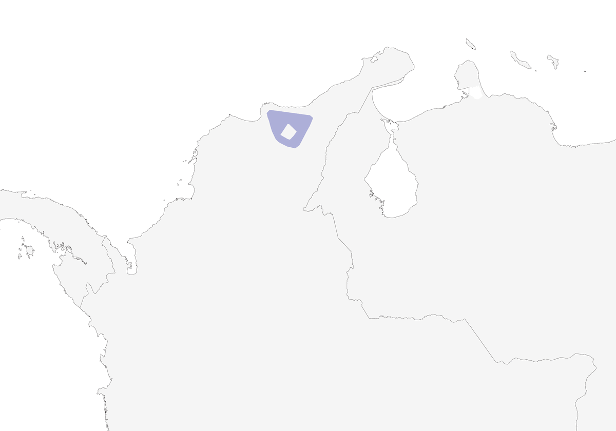 Rusty-headed Spinetail, Distribution 1